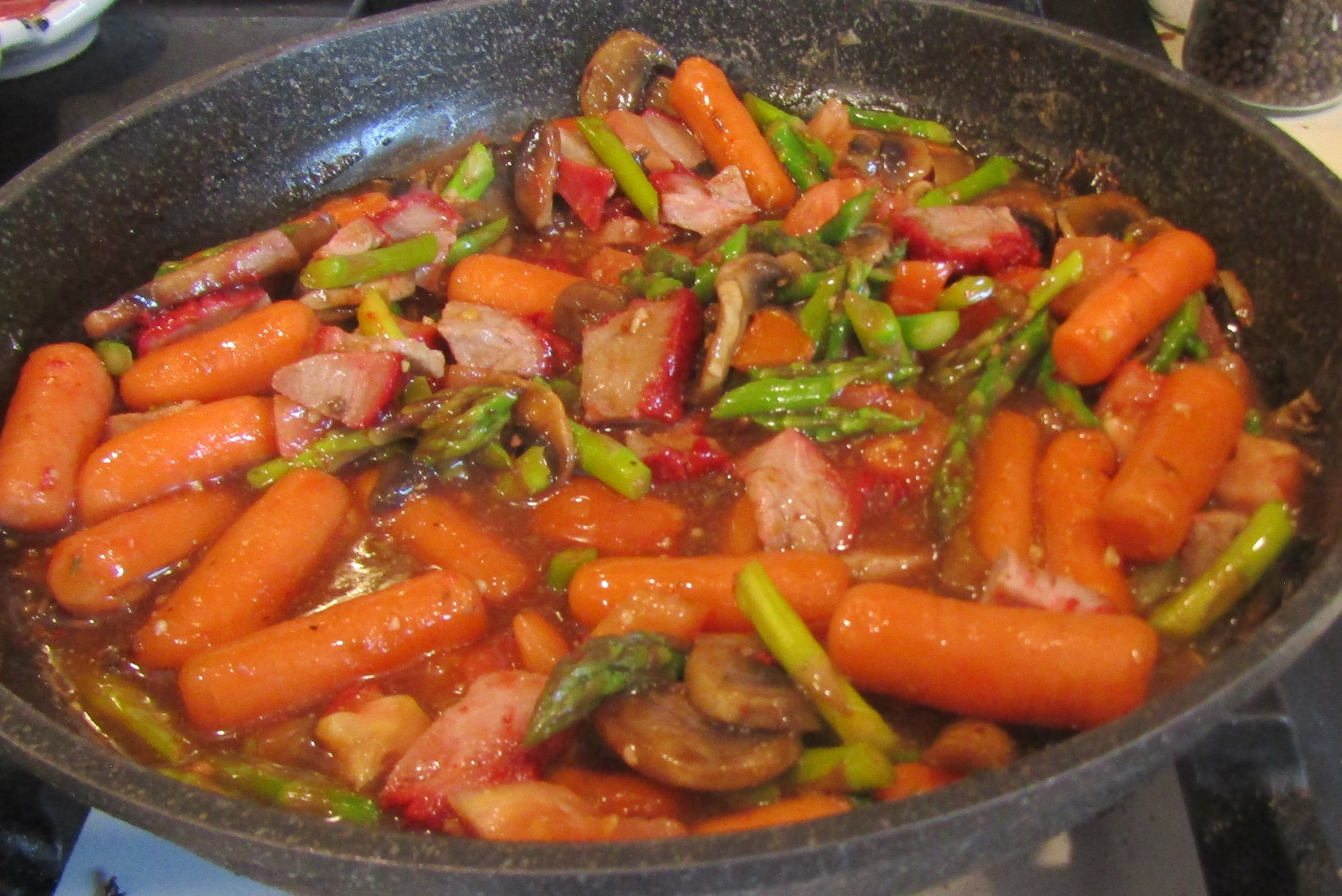 20-minute Vegetable & Char Sui Stir Fry Recipe