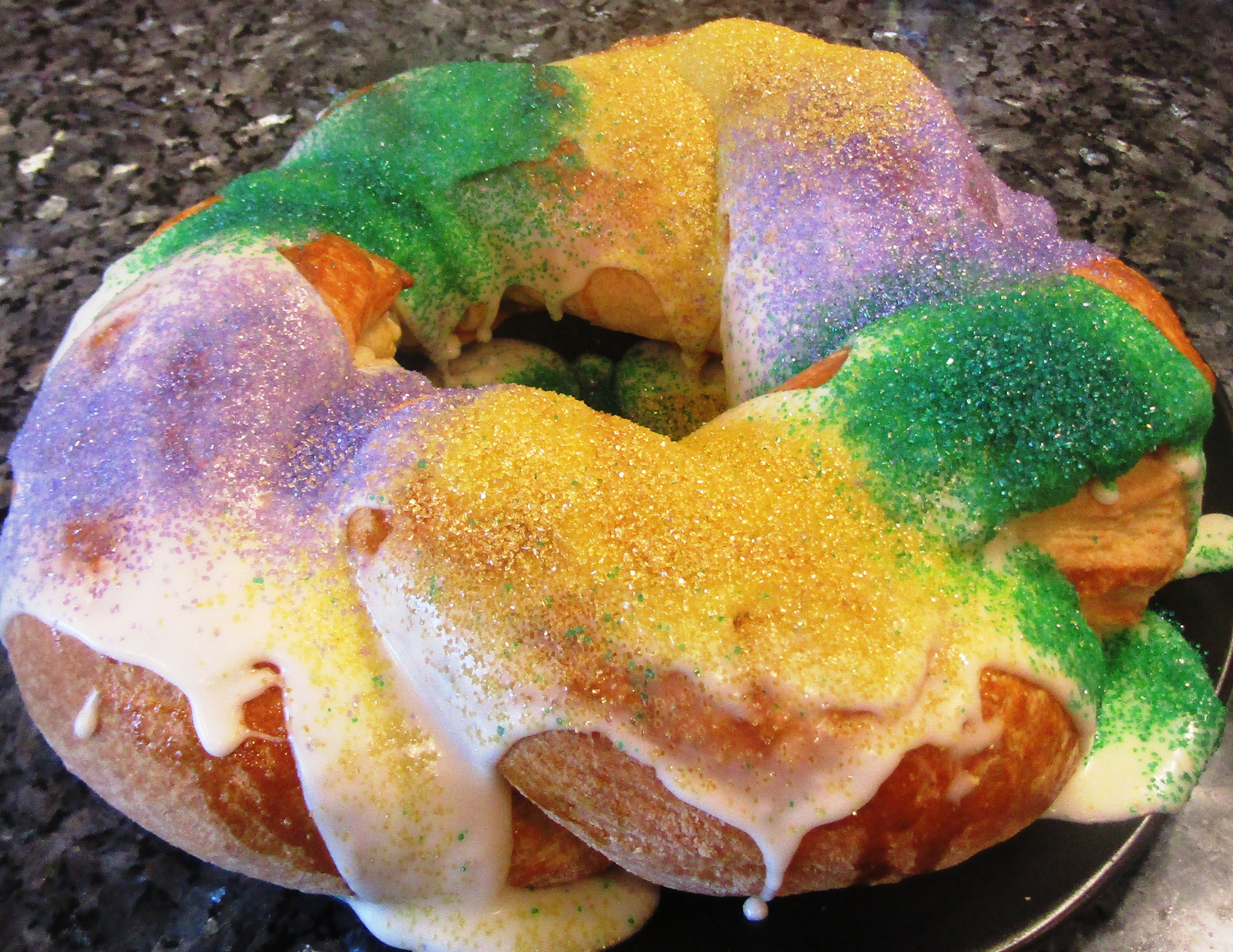 Mardi Gras Cream Cheese King Cake Recipe