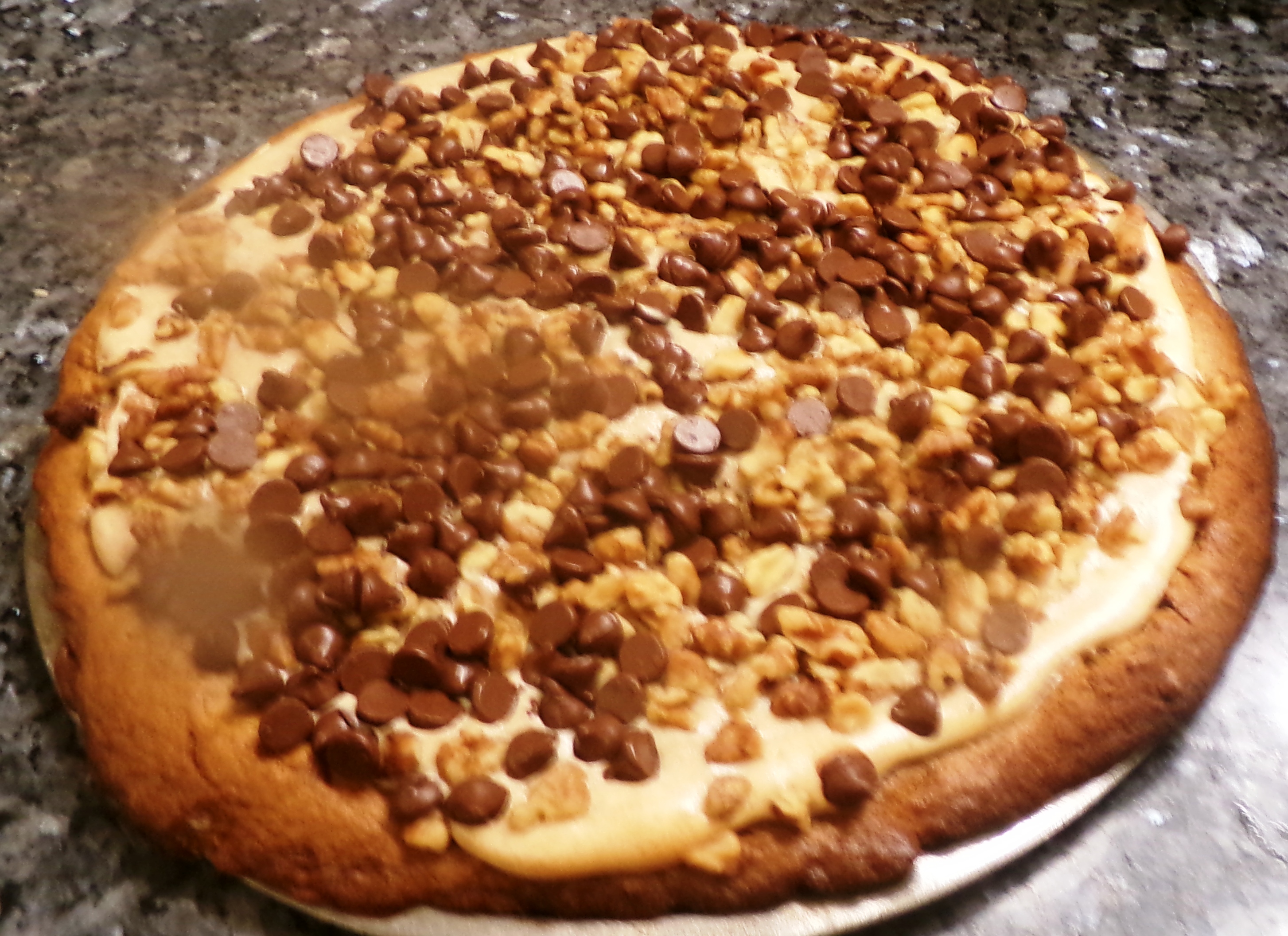 Banana Bread Cheesecake Pizza Recipe