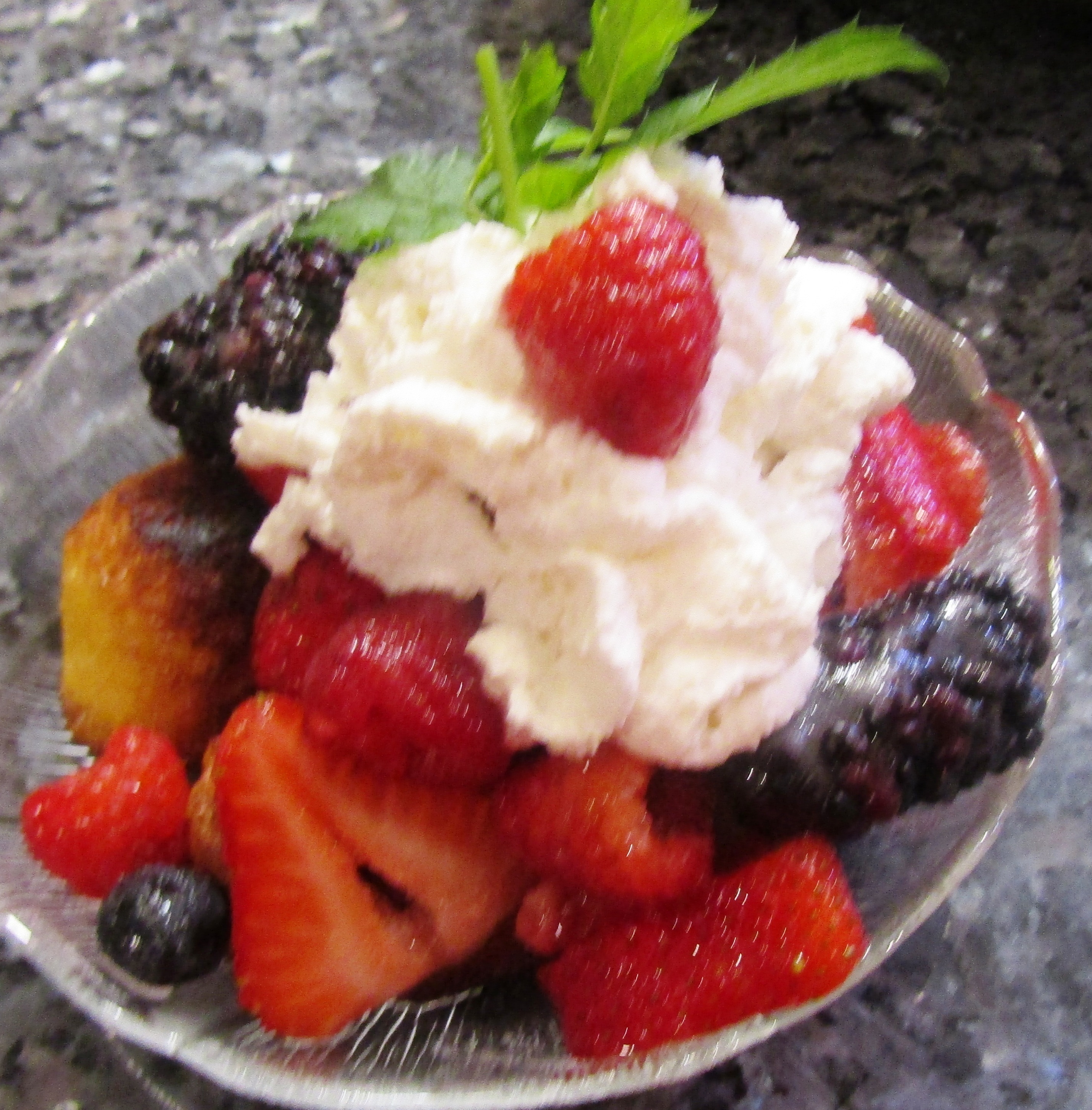 Fried Twinkies® with Fresh Berries & Cream Recipe