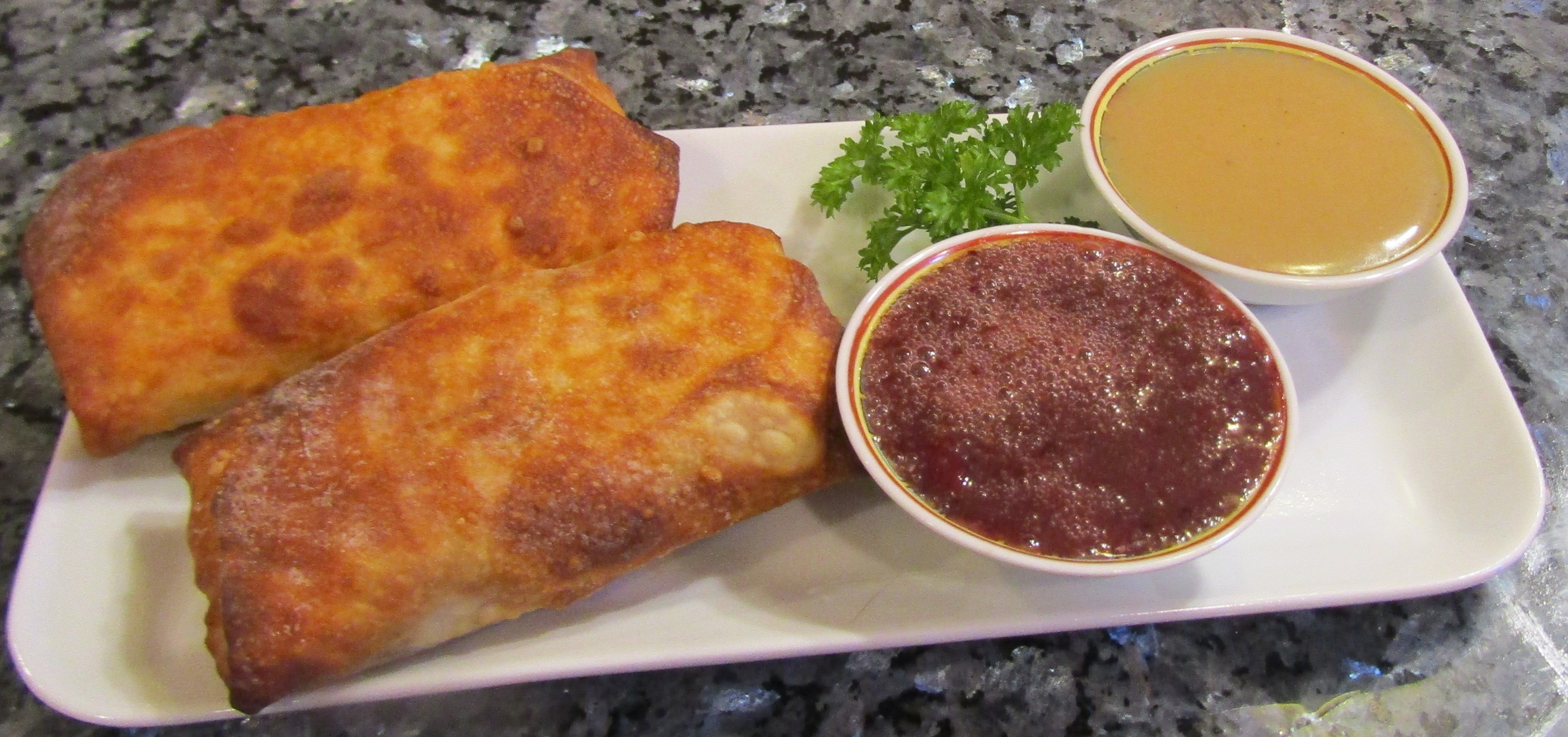 Thanksgiving Egg Rolls w/2 Dipping Sauces Recipe