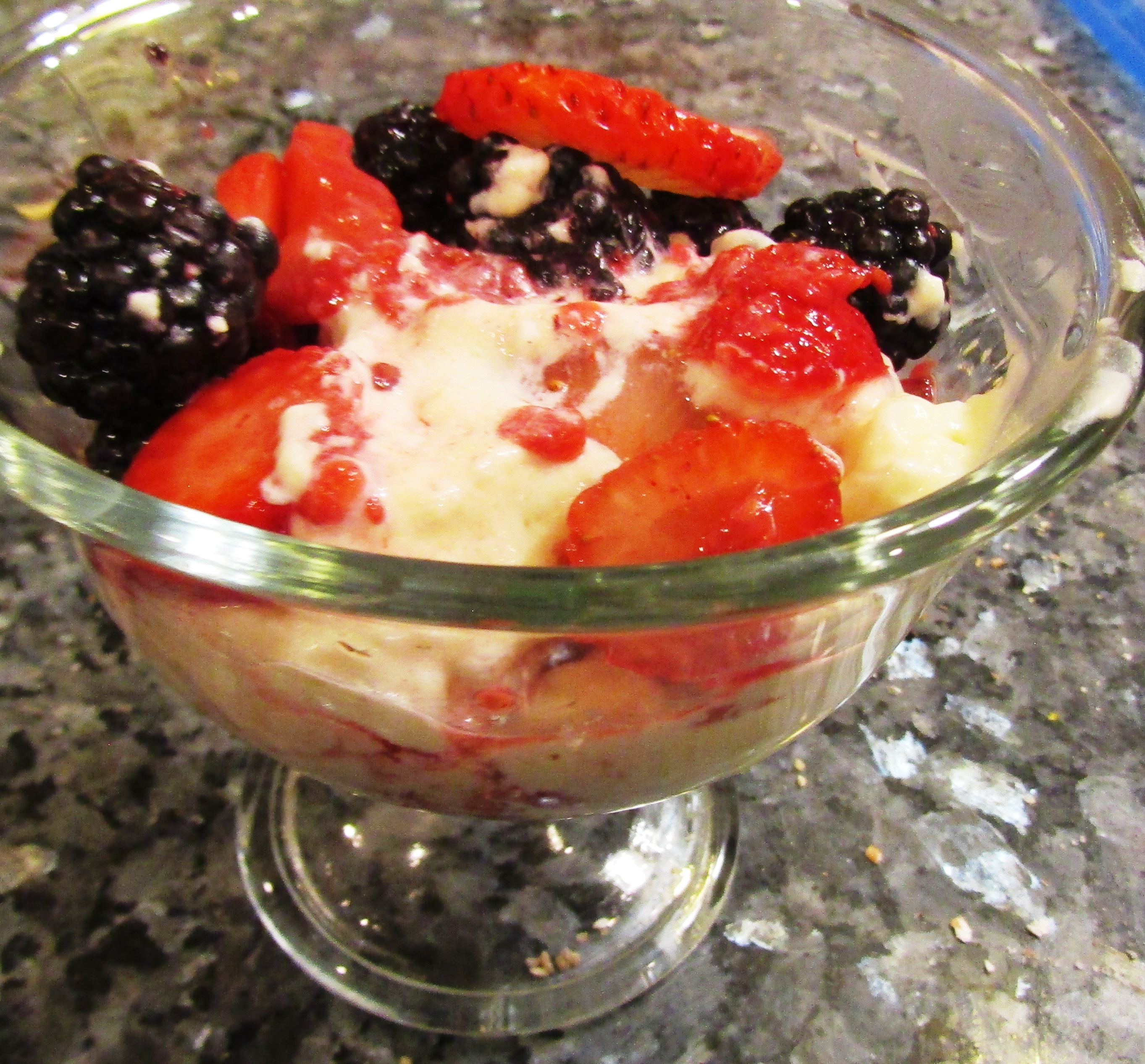 Fresh Fruit Cream Pudding Recipe