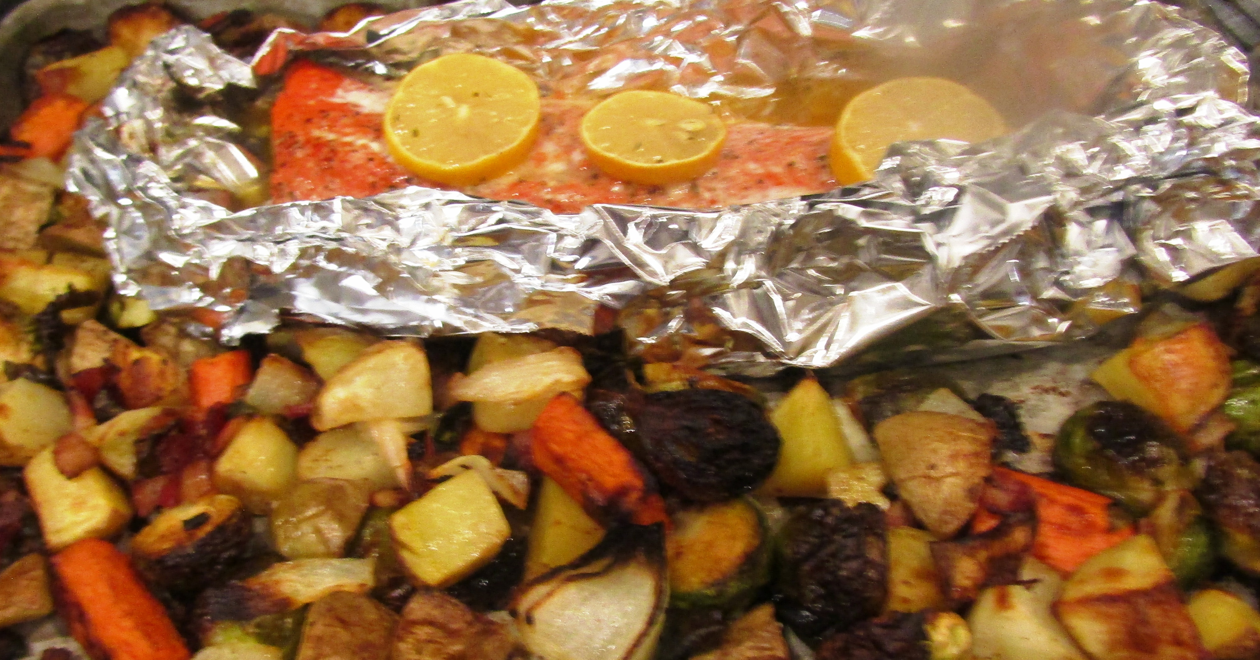 Irish Roasted Salmon & Vegetable Sheet Pan Recipe